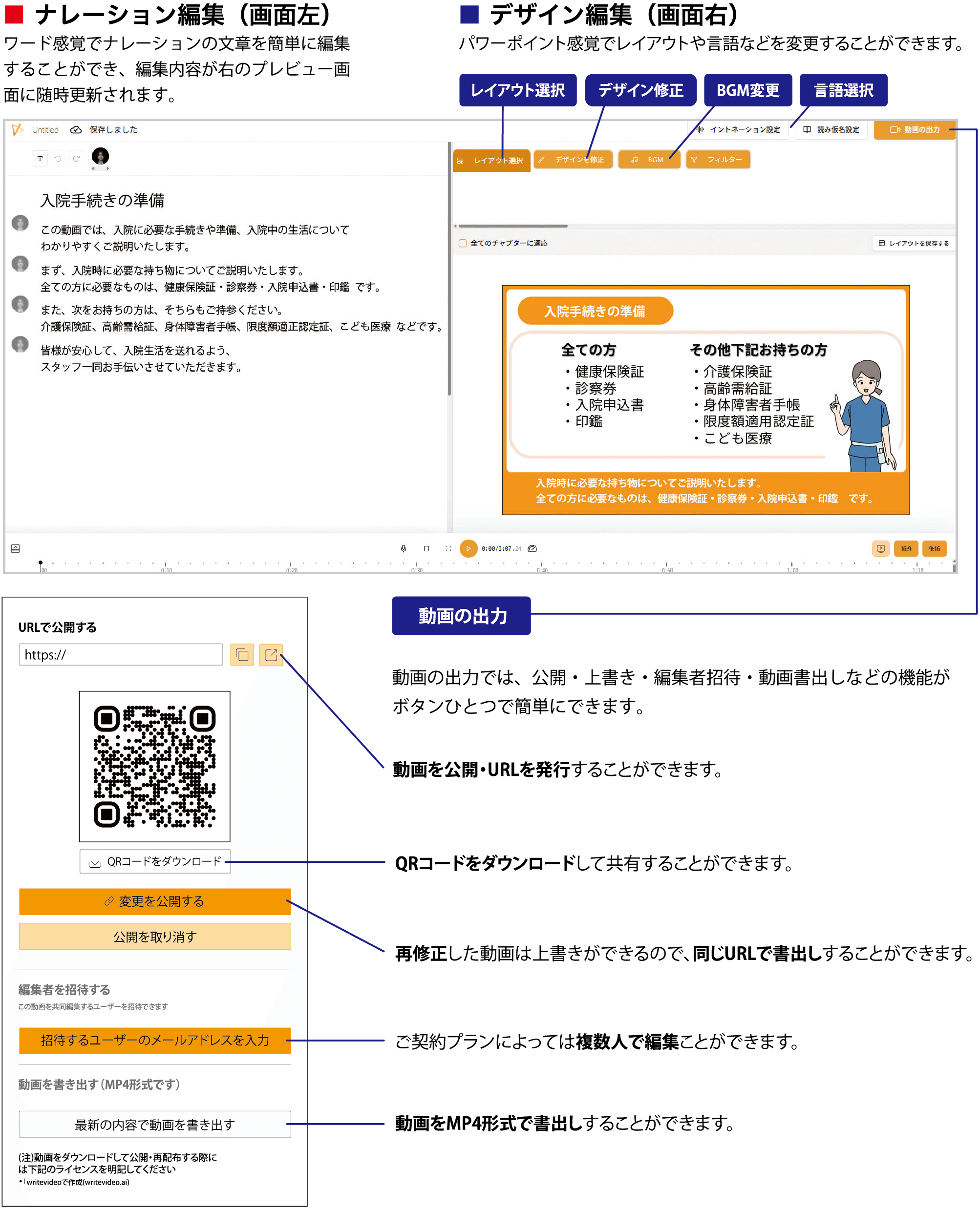 患者説明動画作成サービス